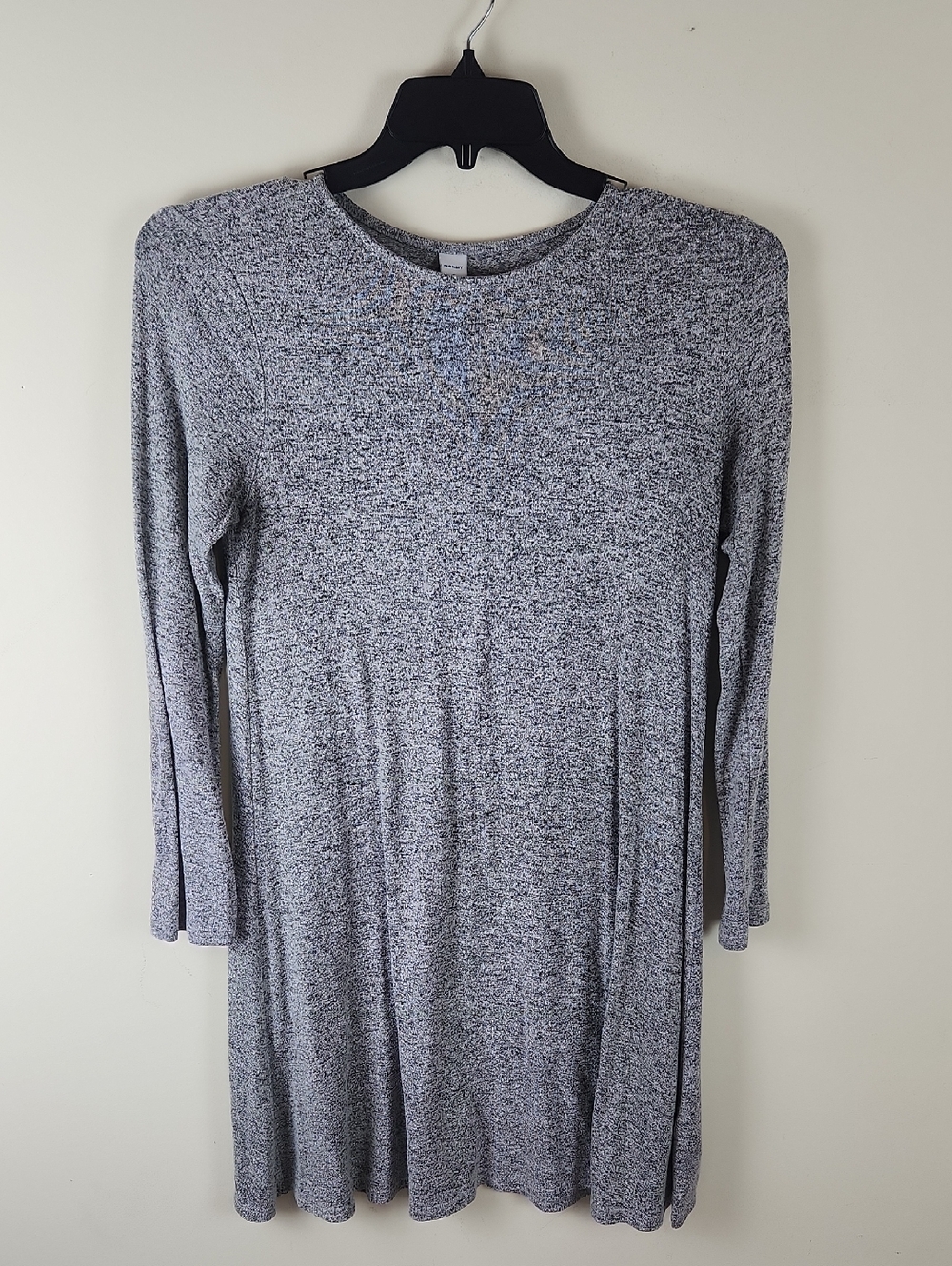 Women's Long Sleeve Heather Gray Swing Dress